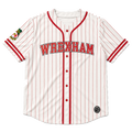 Wrexham Red and White Baseball Jersey